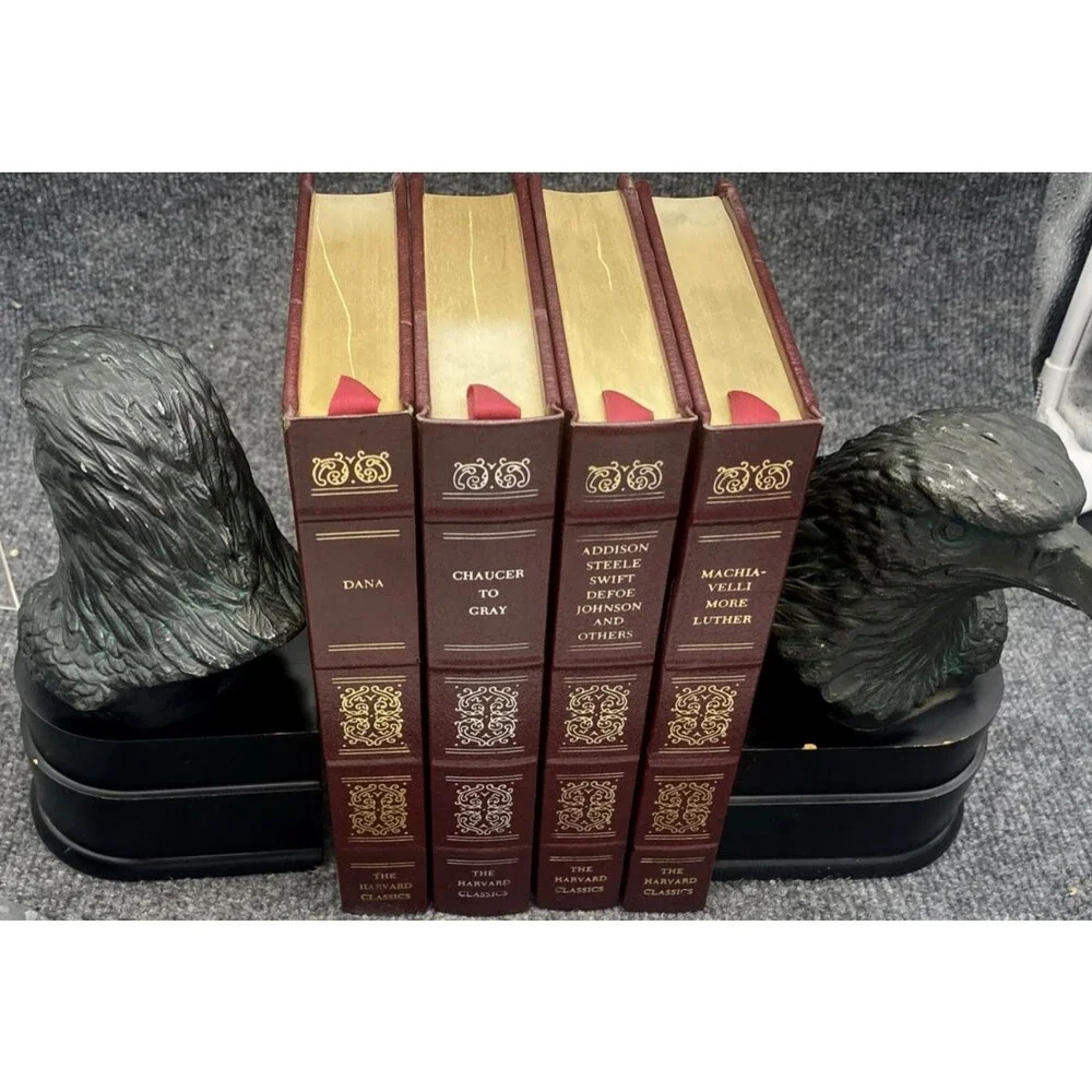 Vintage Eagle Head Bookends Pair San Pacific SP 7.5